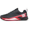 Wilson Men’s Rush Pro 4.5 Tennis Shoes(Black/Infrared/White)