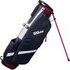 Wilson QS Golf Stand Bag – Black/White(Navy/White/Red)