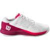 Wilson Unisex-Child Rush Pro Ace Junior Tennis Shoes(White Beet Red Diva Pink)
