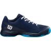 Wilson Unisex-Child Rush Pro Lite Junior Tennis Shoes(Navy Blazer/White/Atomic Blue)