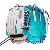 Wilson Winter 2025 A2000® Fastpitch Gloves(White/Teal/Blonde)