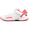 Wilson Womens Women’s Hurakn Pro V2 Padel Shoes(White/Dubarry)