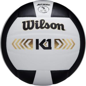 WILSON Indoor Game Volleyballs – Official Size(Black/White)