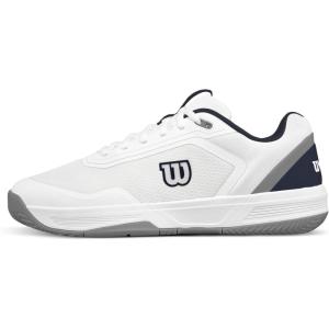 WILSON Mens Courtglide Men’s Tennis Shoes(White/Navy Blazer/Quarry)