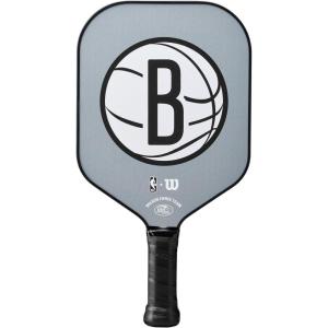 WILSON NBA Collection Fierce Team Pickleball Paddles – Grip Size 2-4 1/4″(Brooklyn Nets)
