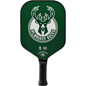 WILSON NBA Collection Fierce Team Pickleball Paddles – Grip Size 2-4 1/4″(Milwaukee Bucks)