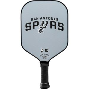 WILSON NBA Collection Fierce Team Pickleball Paddles – Grip Size 2-4 1/4″(San Antonio Spurs)
