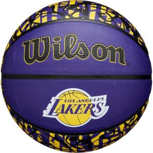 WILSON NBA Team Graffiti Basketballs – Size 7-29.5″(Los Angeles Lakers)