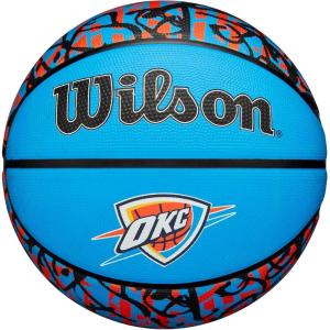 WILSON NBA Team Graffiti Basketballs – Size 7-29.5″(Oklahoma City Thunder)