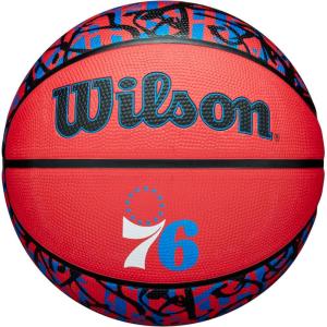 WILSON NBA Team Graffiti Basketballs – Size 7-29.5″(Philadelphia 76ers)