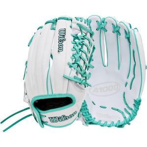 Wilson 2026 A1000 Infield and Outfield Fastpitch Gloves(White/Seafoam/Black)