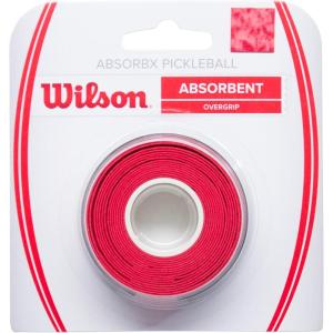 Wilson AbsorbX Pickleball Overgrips(Red)