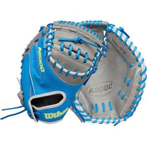 Wilson Fall 2025 A2000® Fastpitch Gloves(Sky Blue/Grey/Lavender)