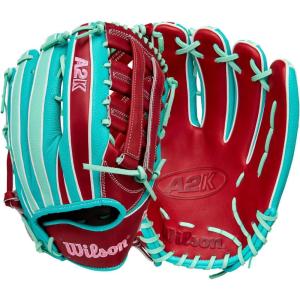 Wilson Fall 2025 A2K® Baseball Gloves(Teal/Seafoam/Red)