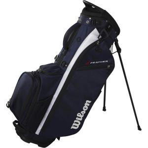 Wilson Feather Golf Cart Bag – Black/Grey/Red(Navy/White)