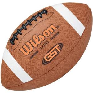 Wilson GST Composite Footballs – Tan(Official Size (High School & College; Ages 14+))