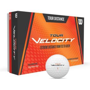 Wilson Golf Tour Velocity Distance, 15 Balls, White, Compression 70, Ionomer for Maximum Distance
