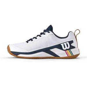 Wilson Mens Rush Pro 4.5 Men’s Clay Tennis Shoes(White/Navy Blazer/Gum1a)