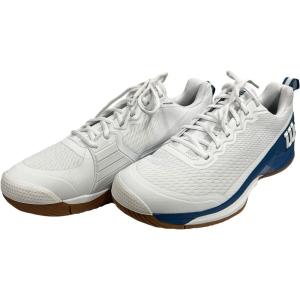 Wilson Men’s Rush Pro 4.5 Tennis Shoes(White Deja Blue Gum)