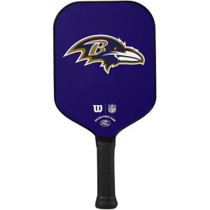 Wilson NFL Collection Fierce Team Pickleball Paddles – Grip Size 2-4 1/4″(Baltimore Ravens)