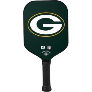Wilson NFL Collection Fierce Team Pickleball Paddles – Grip Size 2-4 1/4″(Green Bay Packers)