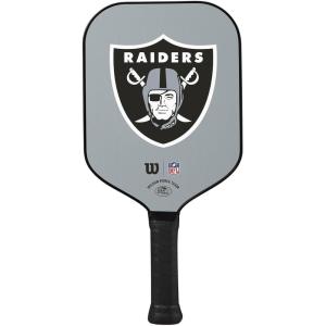 Wilson NFL Collection Fierce Team Pickleball Paddles – Grip Size 2-4 1/4″(Las Vegas Raiders)