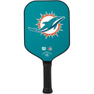 Wilson NFL Collection Fierce Team Pickleball Paddles – Grip Size 2-4 1/4″(Miami Dolphins)