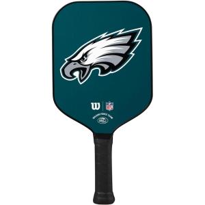 Wilson NFL Collection Fierce Team Pickleball Paddles – Grip Size 2-4 1/4″(Philadelphia Eagles)