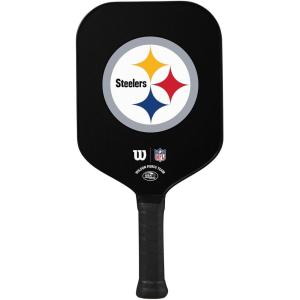Wilson NFL Collection Fierce Team Pickleball Paddles – Grip Size 2-4 1/4″(Pittsburgh Steelers)