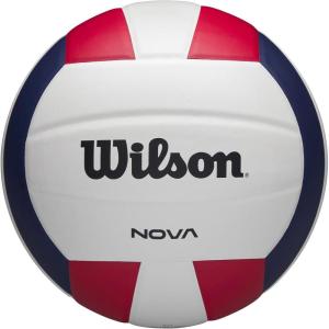 Wilson Nova Indoor Game Volleyballs – Official Size(Red/White/Navy)