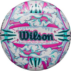 Wilson Outdoor Recreational Volleyball – Official Size(White/Purple)