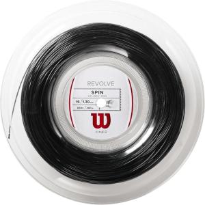 Wilson Revolve Tennis String – Set and 200m Reel, 16 and 17 Gauge(Black)