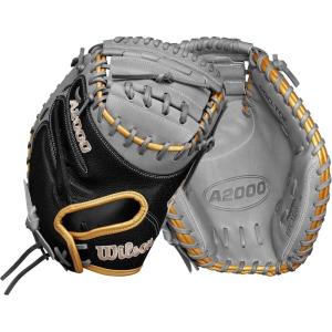 Wilson Spring 2025 A2000® Fastpitch Gloves(Black/Grey/Metallic Gold)