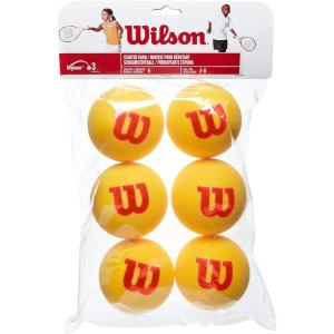 Wilson Starter Foam Tennis Balls, Yellow/Red(Starter Foam  Ages 2-8)