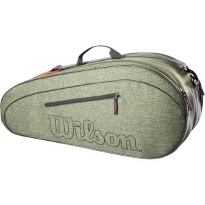 Wilson Team Tennis Racket Bag – Heather Green and Heather Grey(Heather Green)