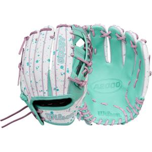 Wilson Winter 2025 A2000® Fastpitch Gloves(White/Seafoam/Lavender)