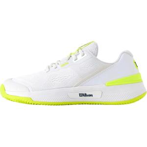 Wilson Womens Intrigue Pro Women’s Tennis Shoes(White/Safety Yellow/Navy Blazer)
