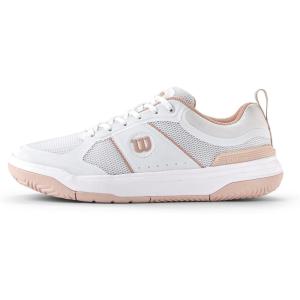 Wilson Womens Pickle Pro Women’s Pickleball Shoes(White/Cameo Rose)