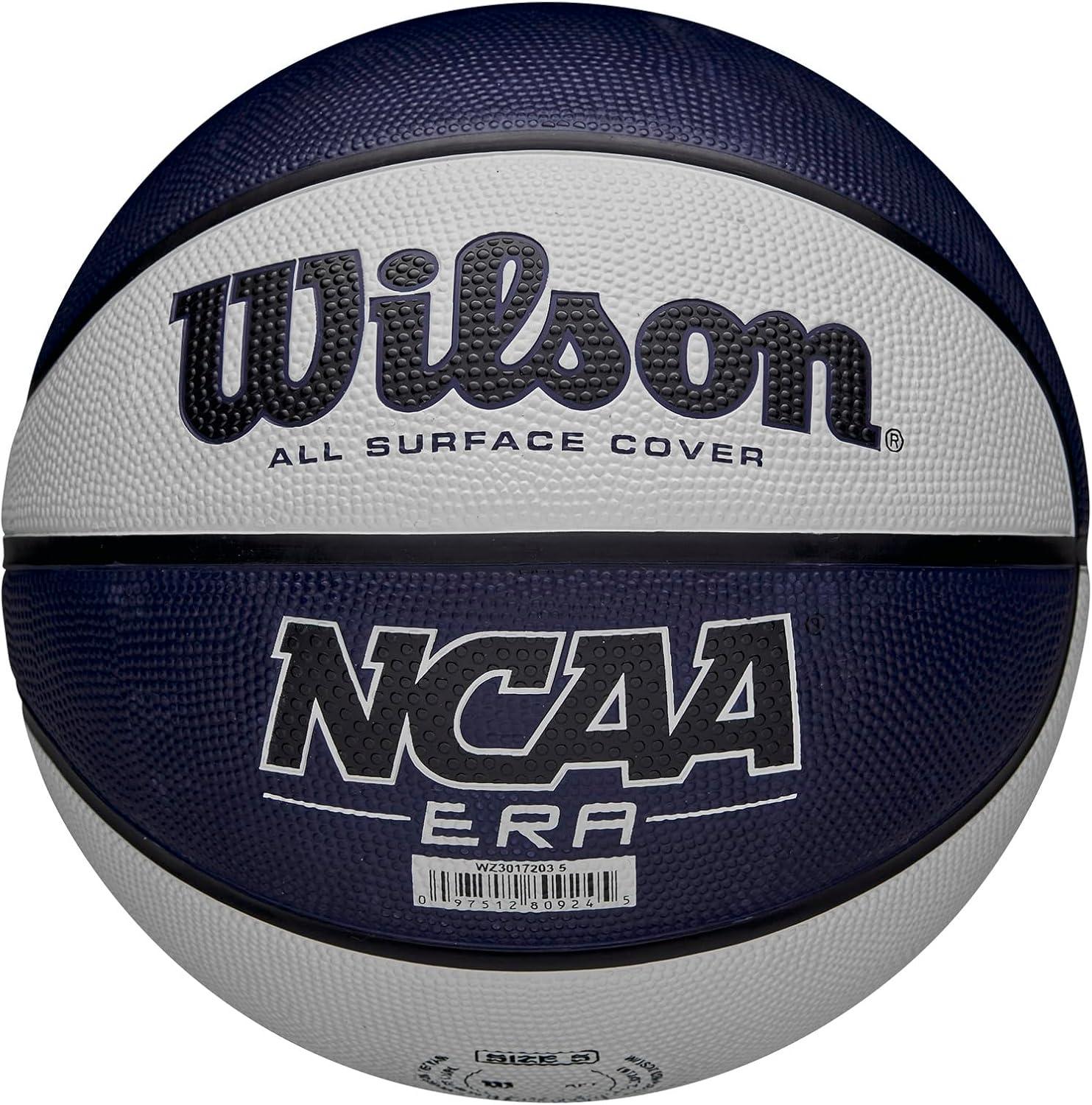 imageWILSON NCAA Era Basketballs Size 5 Size 6 and Size 7NavyWhite