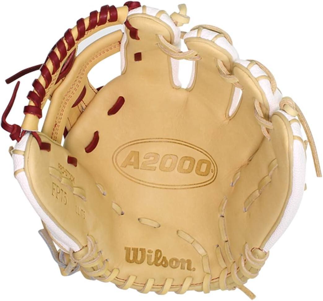 imageWilson 2021 2021 A2000 FP75SS 1175 Infield Fastpitch Glove Right Hand Throw BlondeWhiteRed