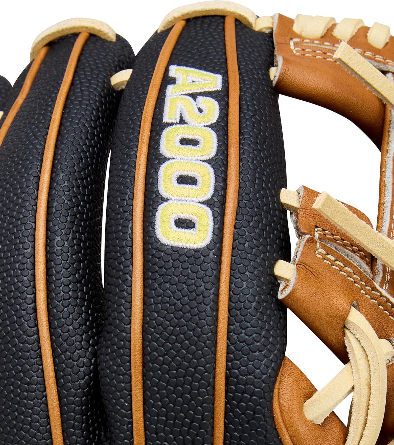 imageWilson 2026 A2000 Classic Baseball GlovesBlackSaddle Tan