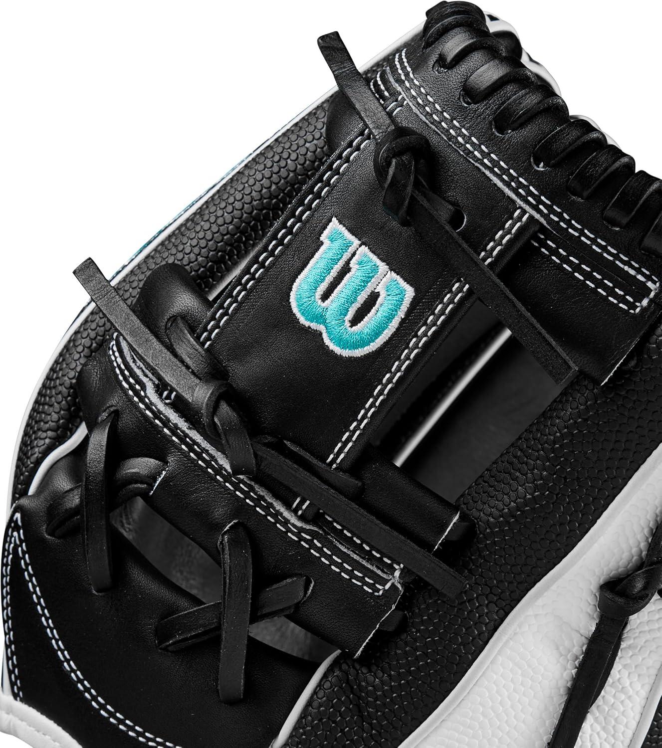 imageWilson A2000 Infield Fastpitch GlovesBlackWhiteTeal