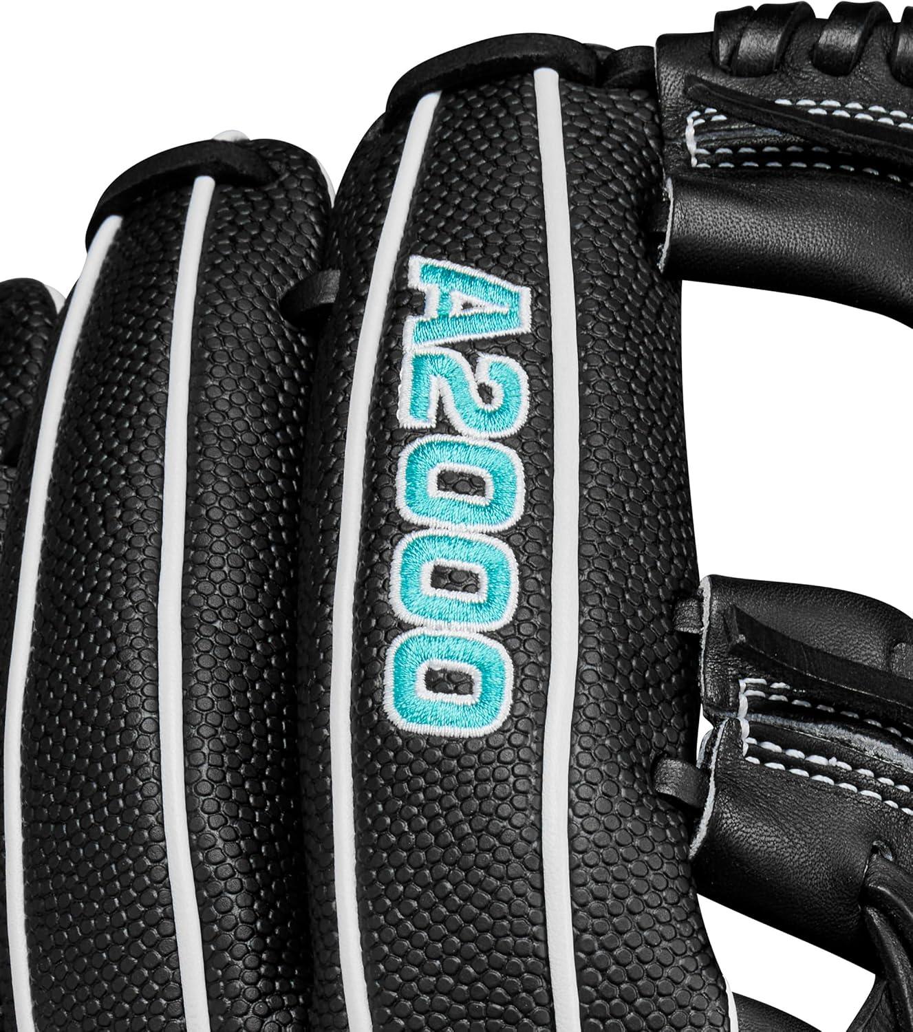 imageWilson A2000 Infield Fastpitch GlovesBlackWhiteTeal