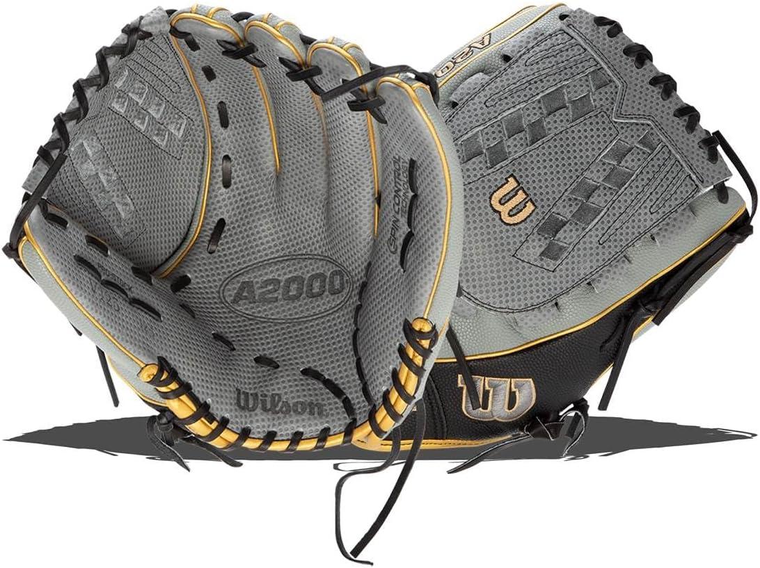 imageWilson A2000 Outfield Fastpitch Gloves 125GreyBlackGold