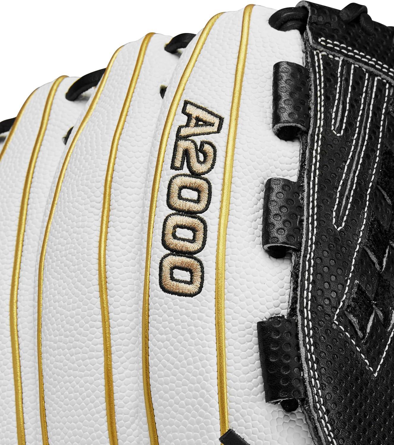 imageWilson A2000 Outfield Fastpitch Gloves 125WhiteBlackYellow