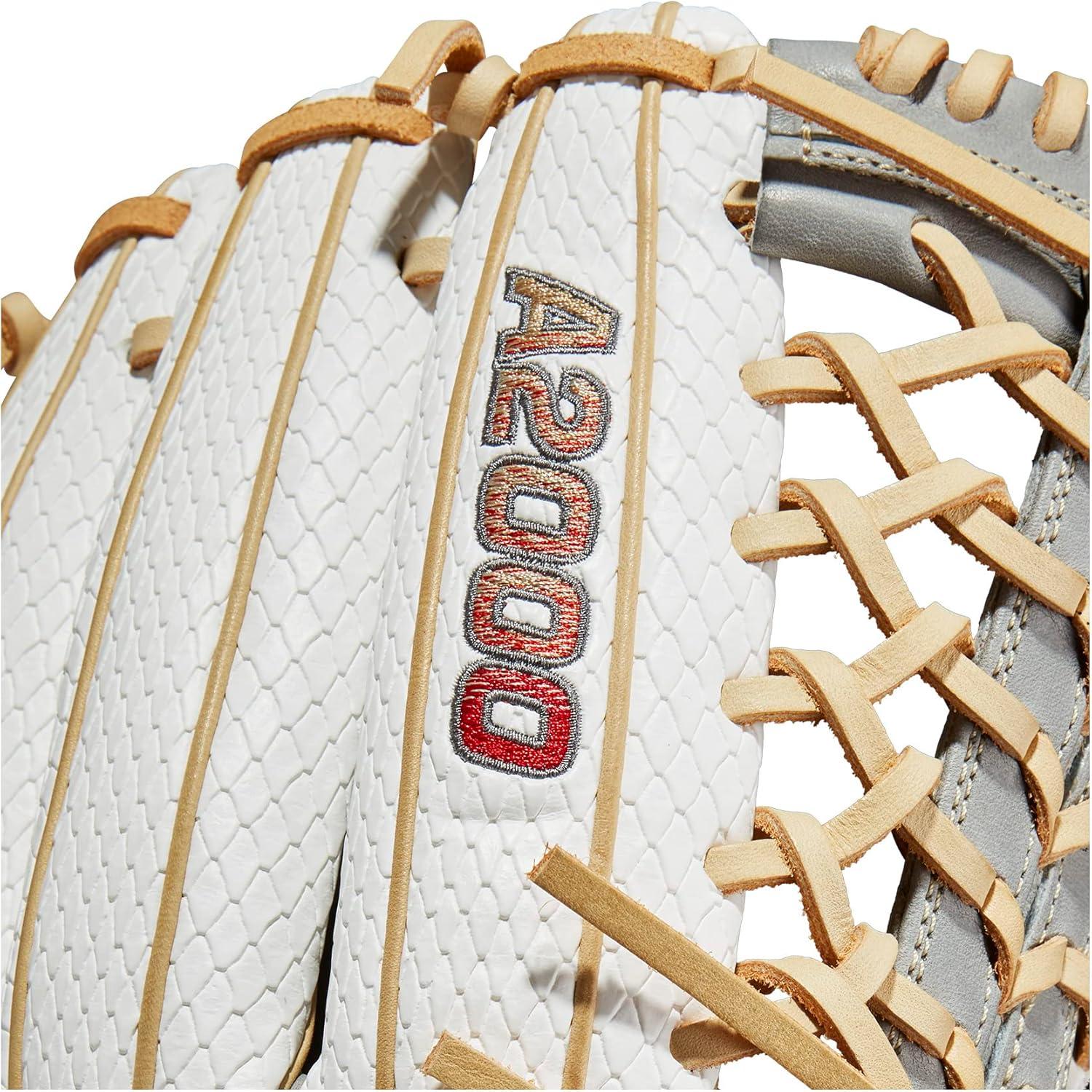 imageWilson A2000 Outfield Fastpitch Gloves 125WhiteGreyBlonde