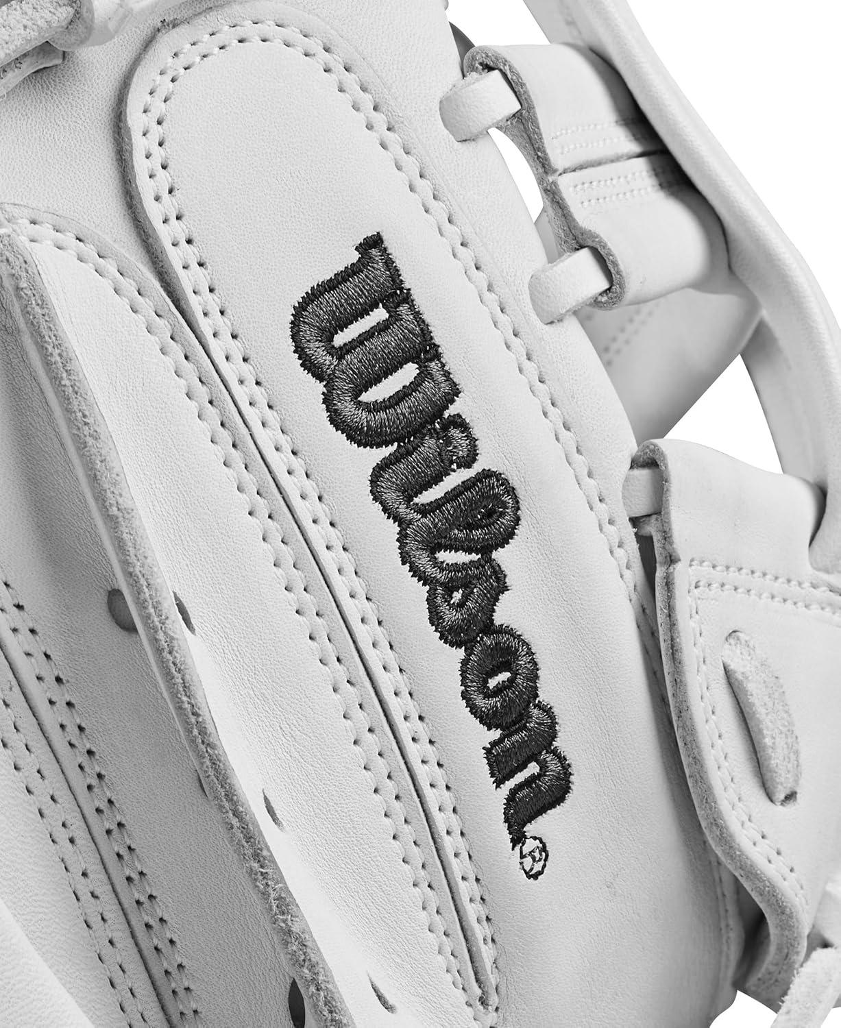 imageWilson Fall 2024 A1000 CM33 33 Fastpitch Softball Catchers Mitt WhiteGrey Right Hand Throw