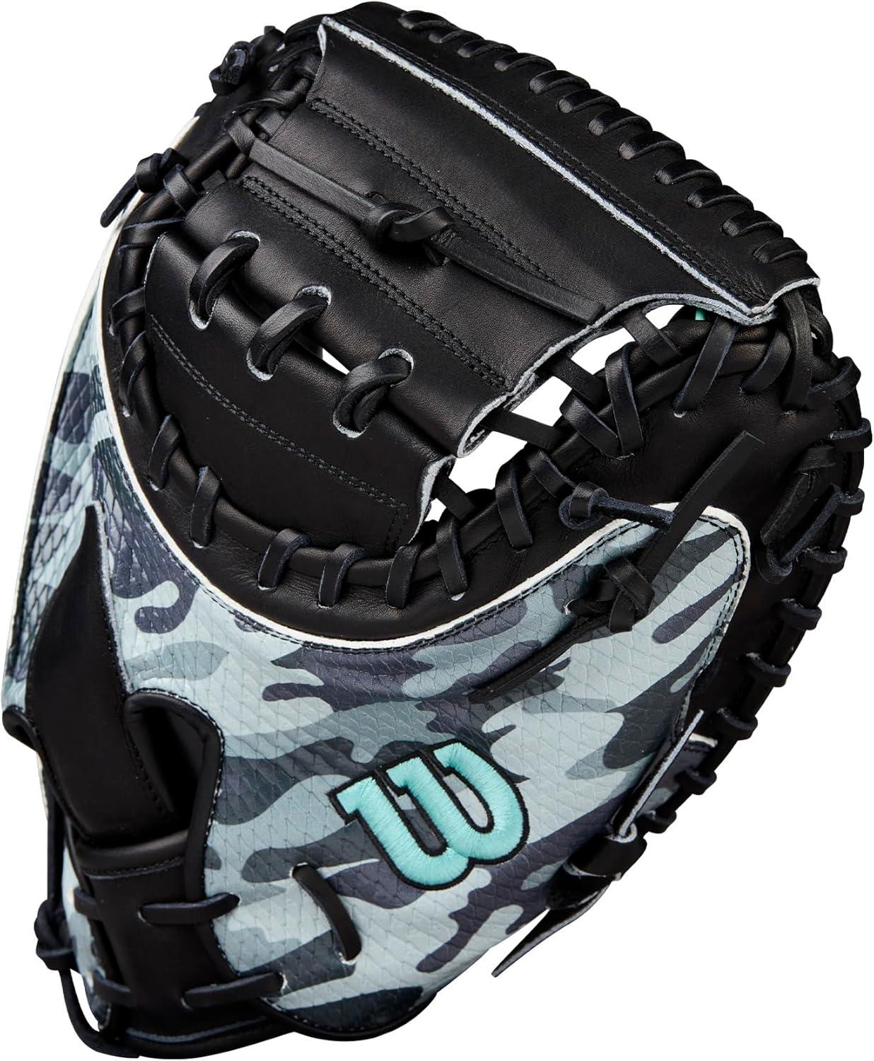 imageWilson Fall 2025 A2000 Baseball GlovesCamoBlackSeafoam
