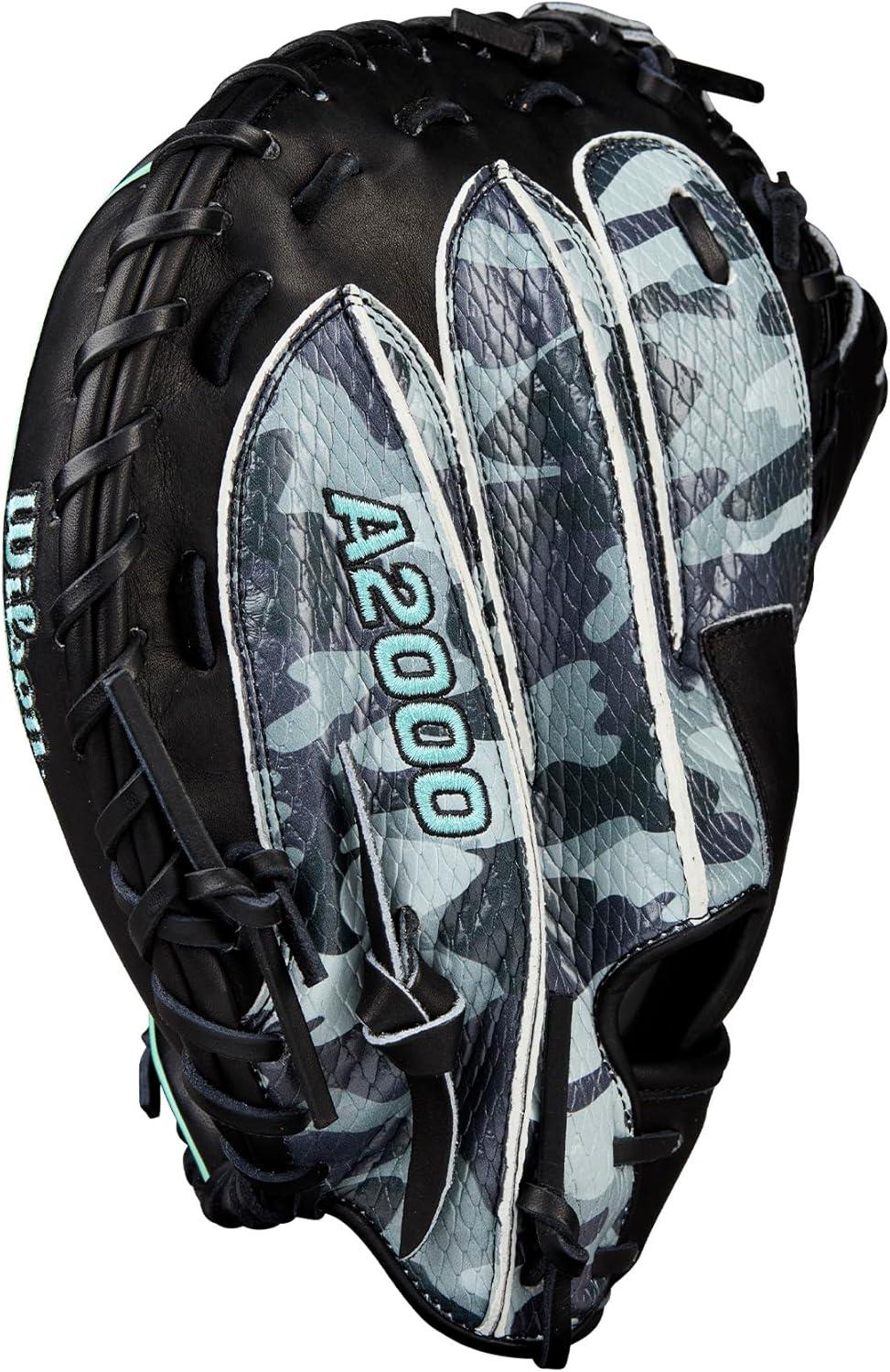 imageWilson Fall 2025 A2000 Baseball GlovesCamoBlackSeafoam
