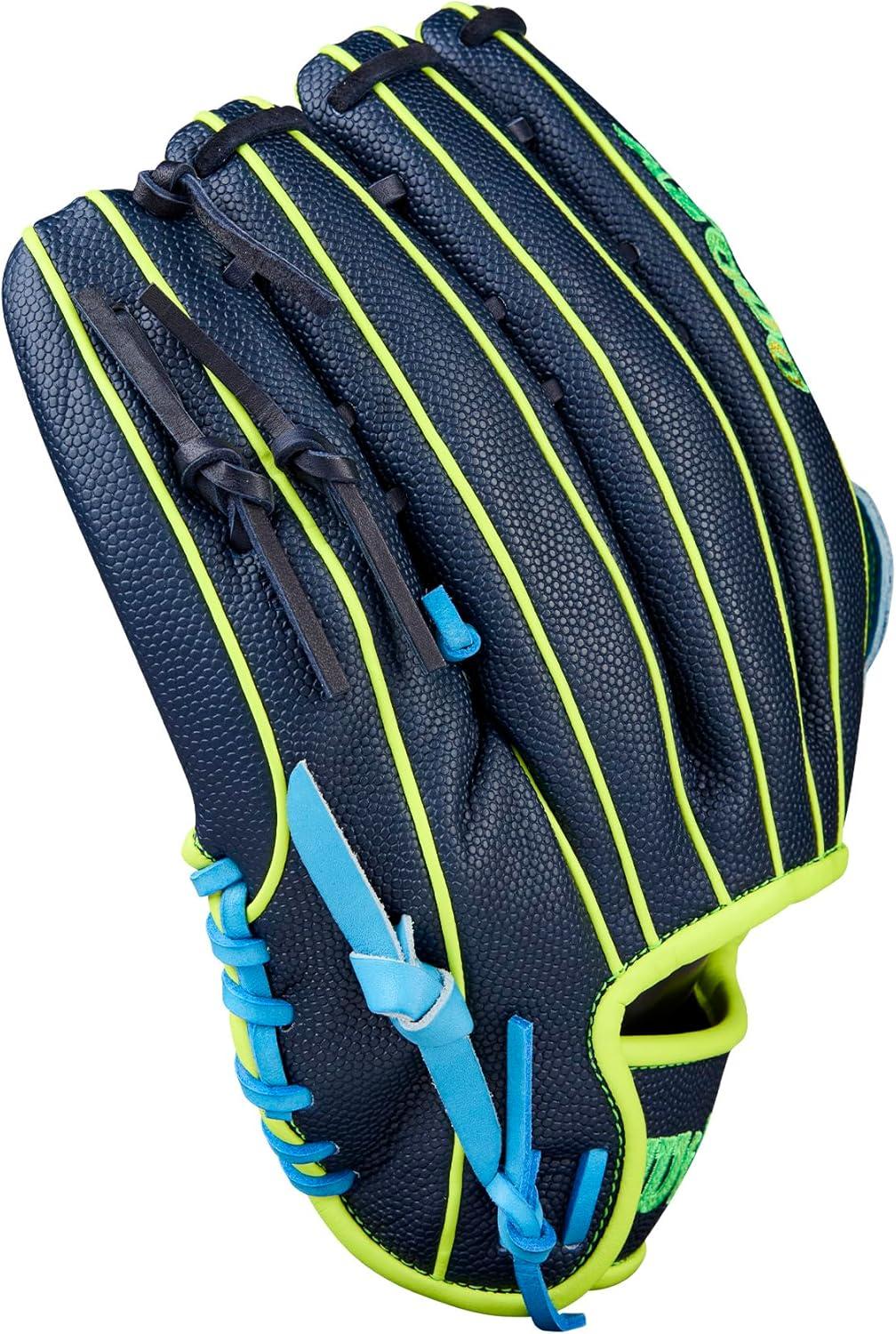 imageWilson Fall 2025 A2000 Baseball GlovesNavySky BlueOptic Yellow